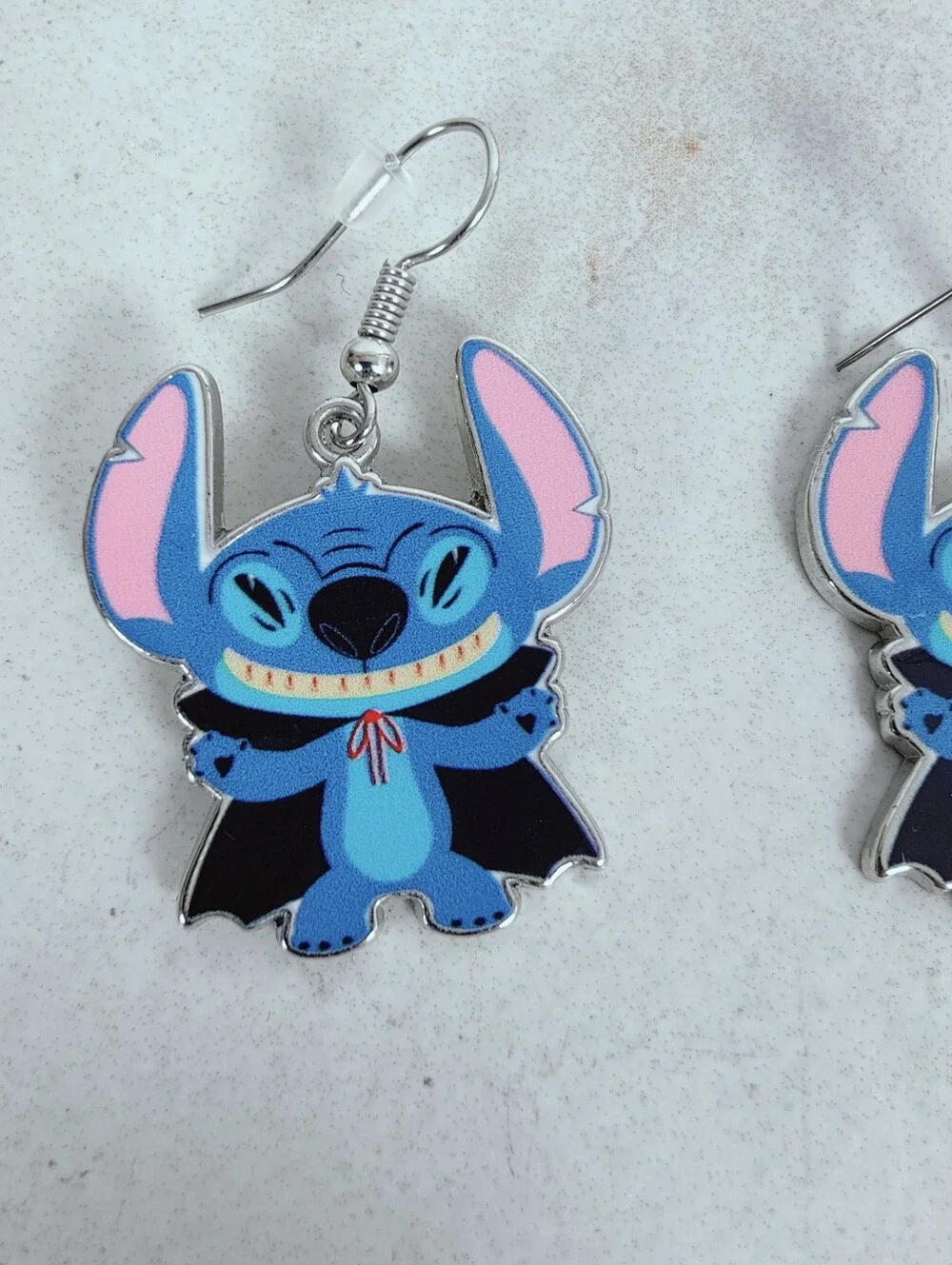 Disney Vampire Stitch Dangling Earrings, OS